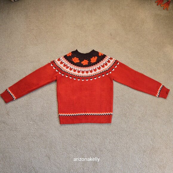 NWOT Fall Autumn Fair Isle Sweater - Picture 3 of 6